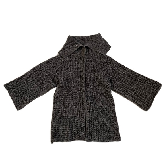 Theory knit button-down turtle neck sweater - Picture 2 of 4